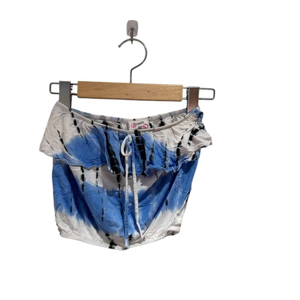 Flowers by Zoe Blue and White Tie Dye Bubble Tube Top - size 6